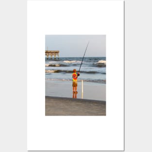 Little Boy Fishing Posters and Art